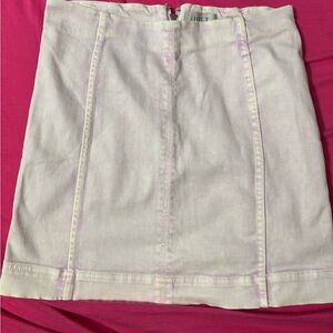 Jolt Tan Mini Pencil Skirt for Casual Work
